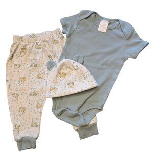 Unisex KYLE & DEENA sz 3-6m 3 Piece Jogger Set